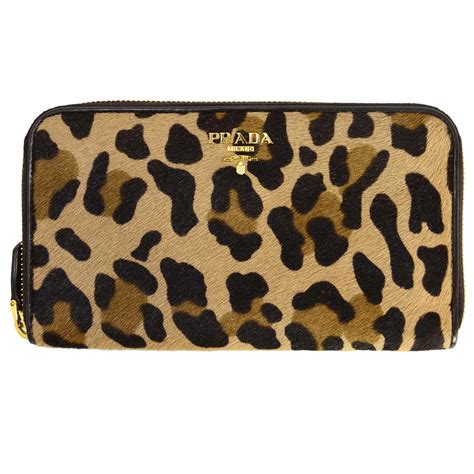 Prada Leopard Print Wallet 